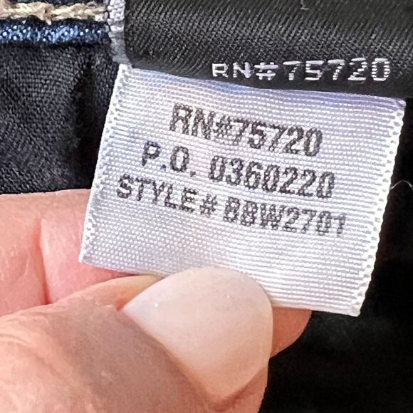 Buckle Black Mid-Rise Skinny Stretch Jeans Blue Fit 53 Distressed 30x32 Womens - Picture 13 of 16